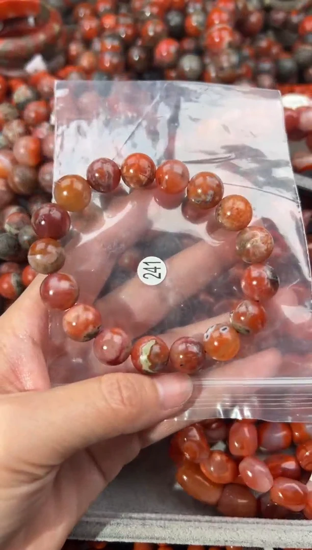 南红玛瑙手串未镶嵌12+