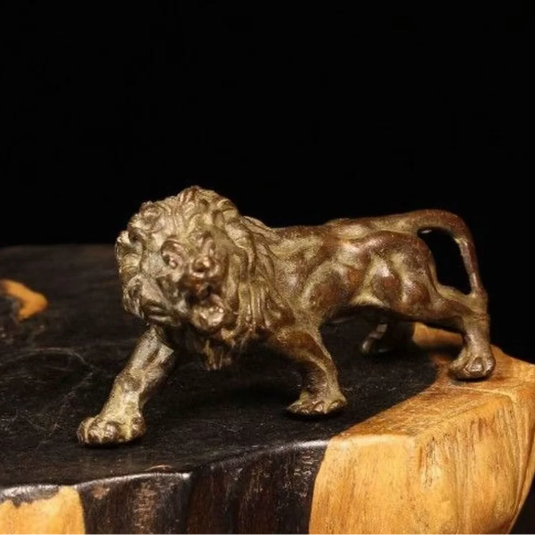 {闪购商品}铜小狮子福利摆件