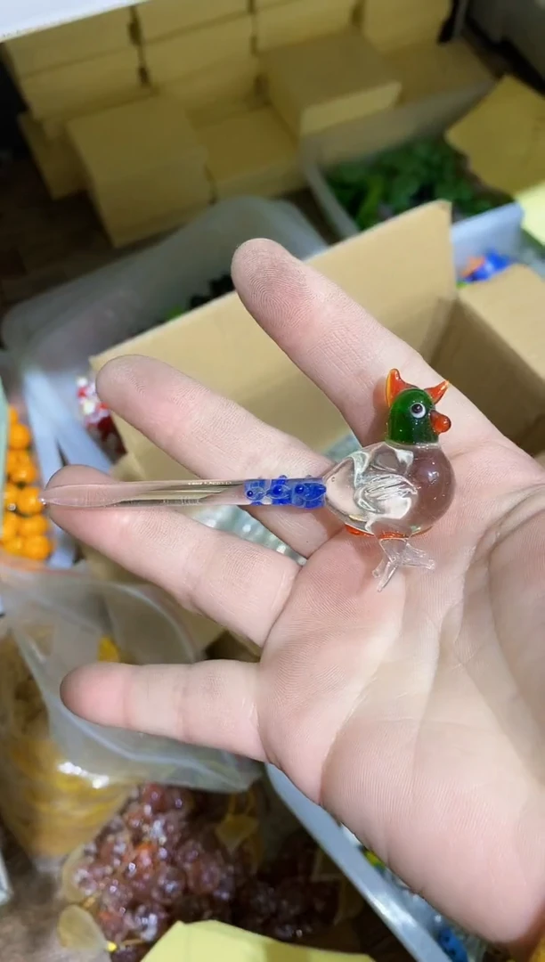 【闪购商品】琉璃手工艺品长尾鸡