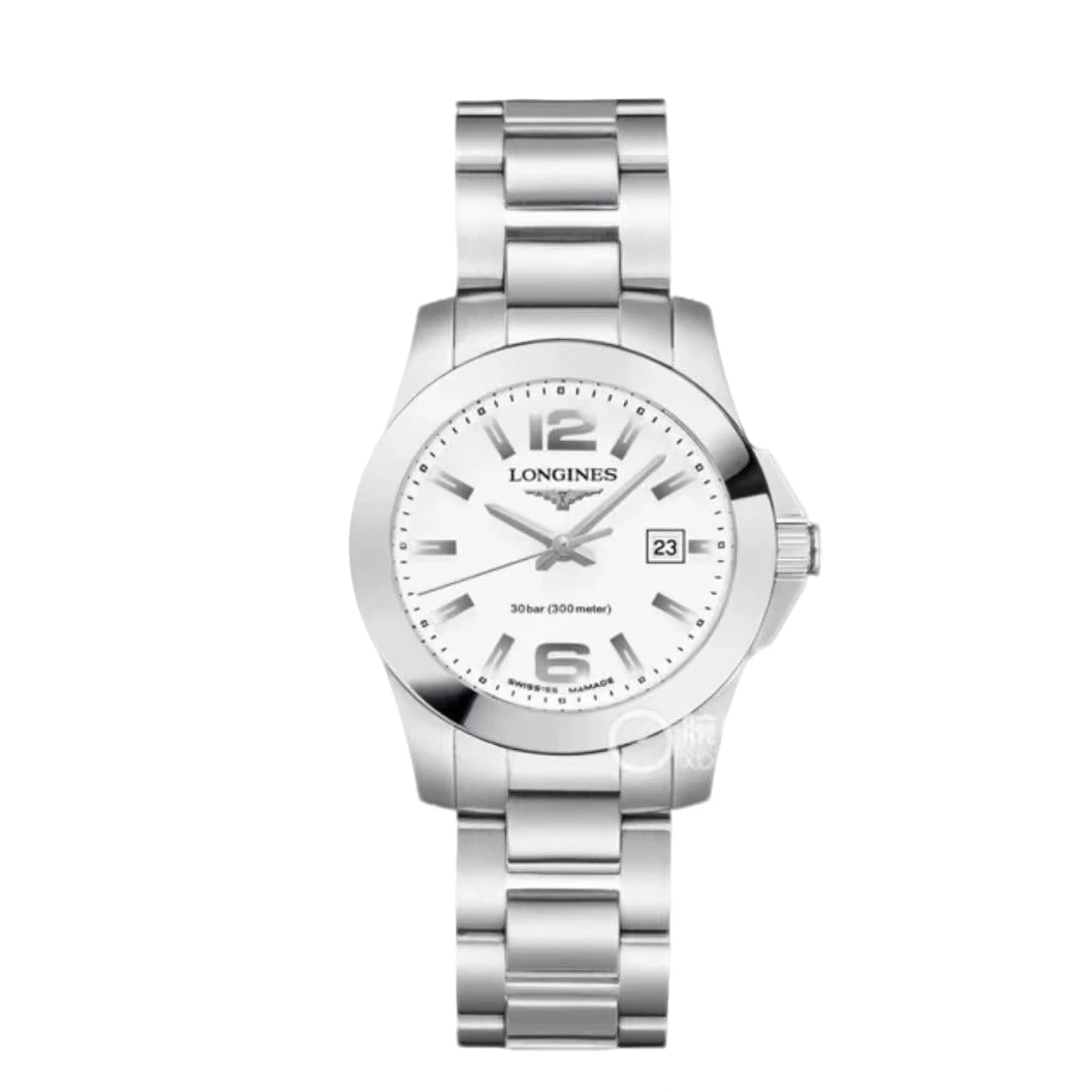 99新 Longines/浪琴 康卡斯/银白盘/数字调丁刻/九月/30盘/1.02
