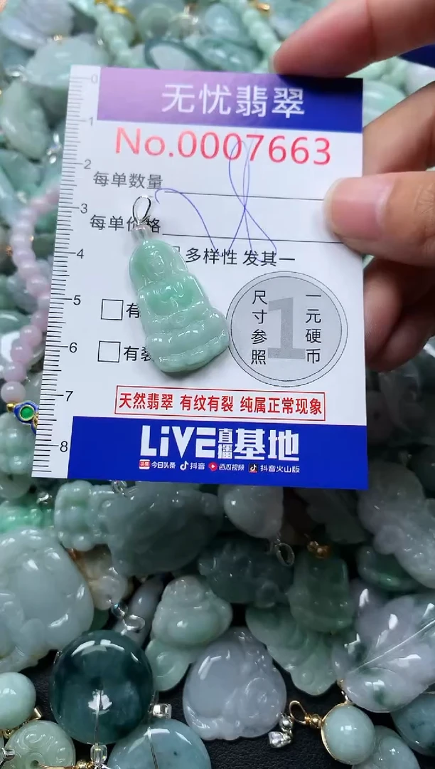 颈饰未镶嵌翡翠7663