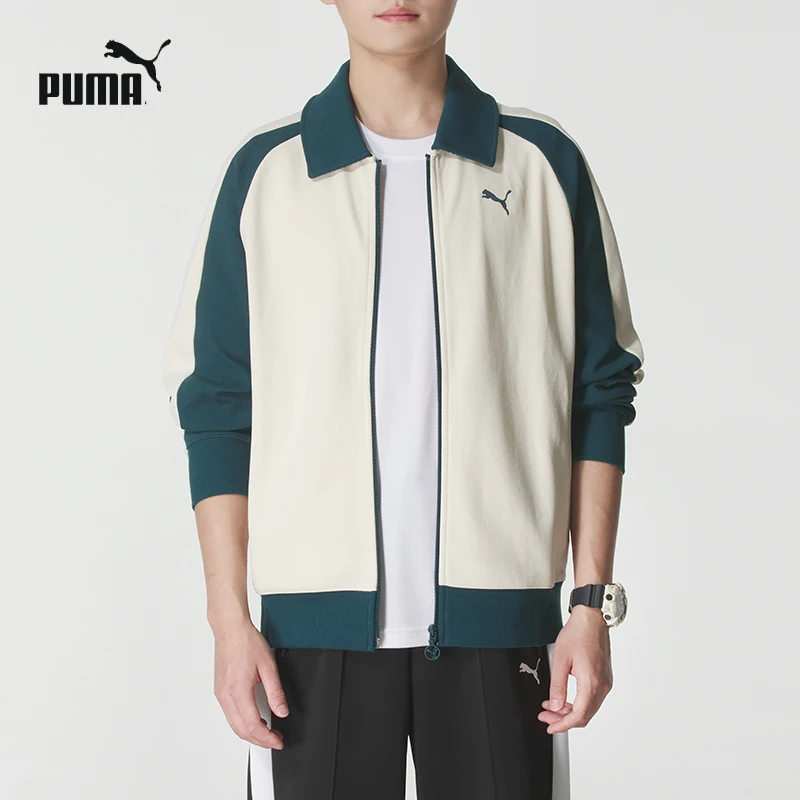 【流光风】PUMA彪马翻领针织外套男女装秋季新款T7运动服夹克634029
