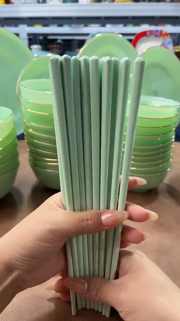 玉瓷筷子十双餐具