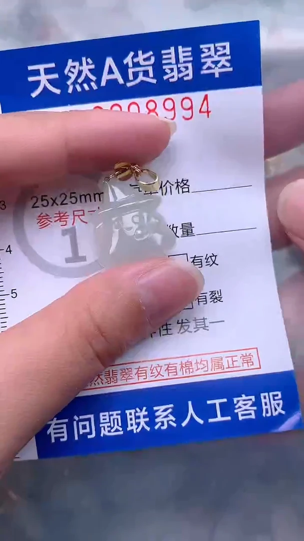 翡翠未镶嵌吊坠(不含链)1