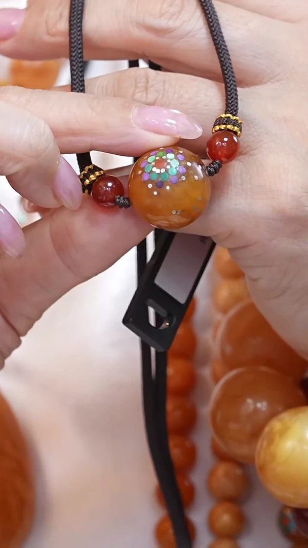 蜜蜡颈饰未镶嵌8403天然蜜蜡珠宝奇石云端妖孽全部保真