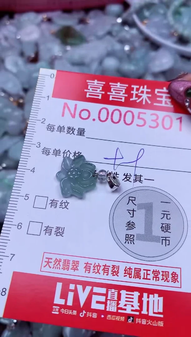 吊坠(不含链)未镶嵌翡翠5301