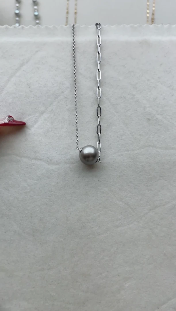 【闪购商品】海水珍珠套链银S925镶嵌A17
