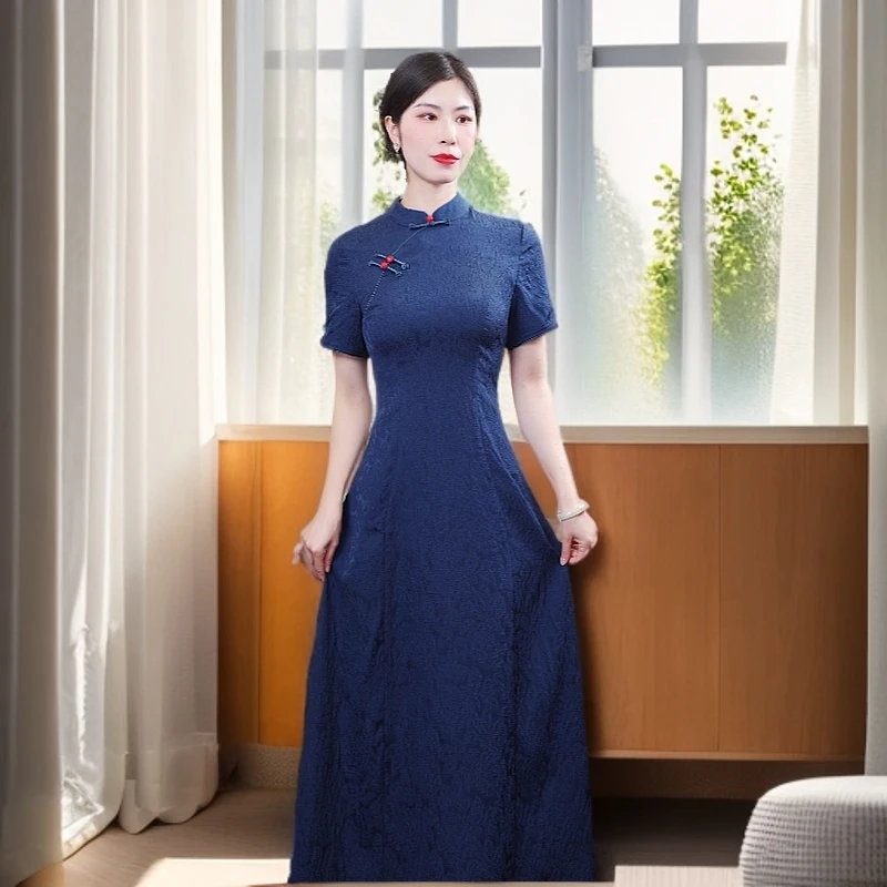 昭君  2025清凉改良旗袍气质日常优雅修身显瘦中国风旗袍夏季复古