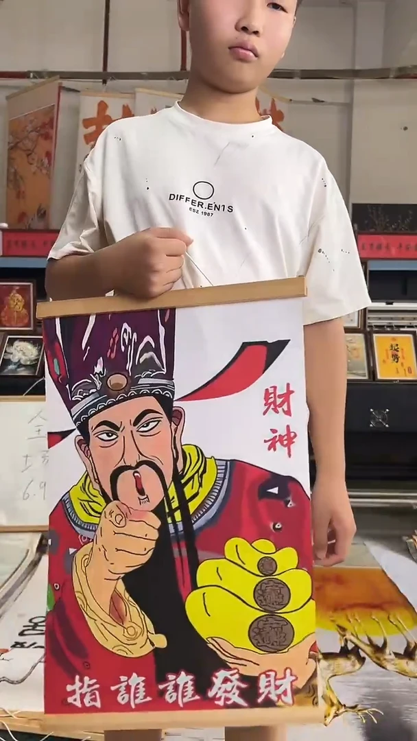 竖款挂画厂家源头清仓 少量有微瑕以直播间为准，尺寸40-60