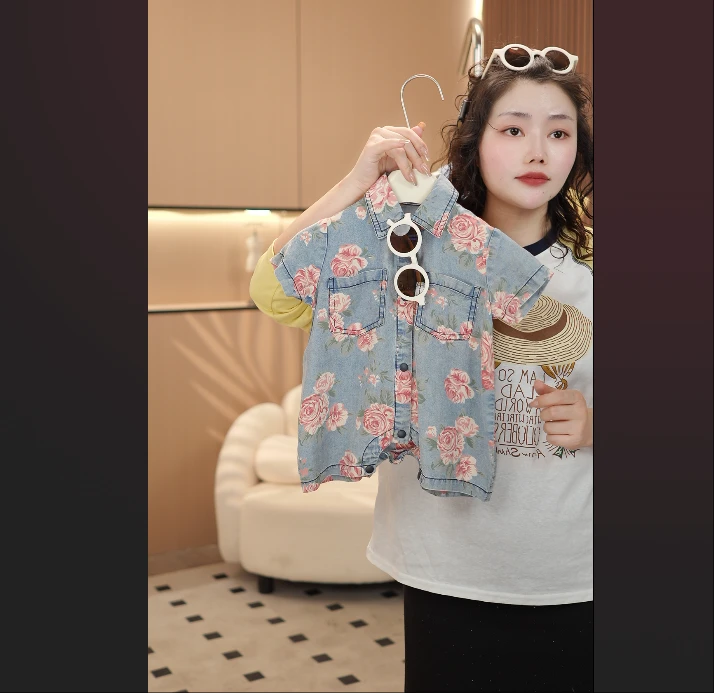 【奈欧专属】婴儿宝宝夏季A类哈衣爬服中性背带牛仔裤爬服95021