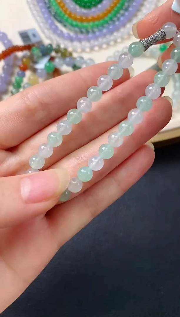 未镶嵌手串翡翠E253|1680