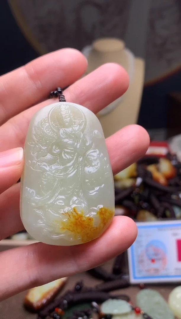 颈饰未镶嵌和田玉新疆料青海料清水和田玉吊坠