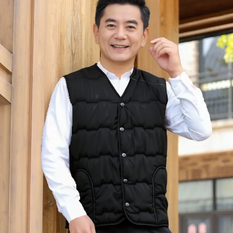 百搭叠穿V领夹棉时尚搭配神器无袖坎肩马甲6C973(M码款式不同)
