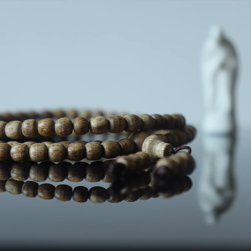 沉香多圈虫漏文玩念佛珠串收藏级男女情侣香味多样性手串手链多圈