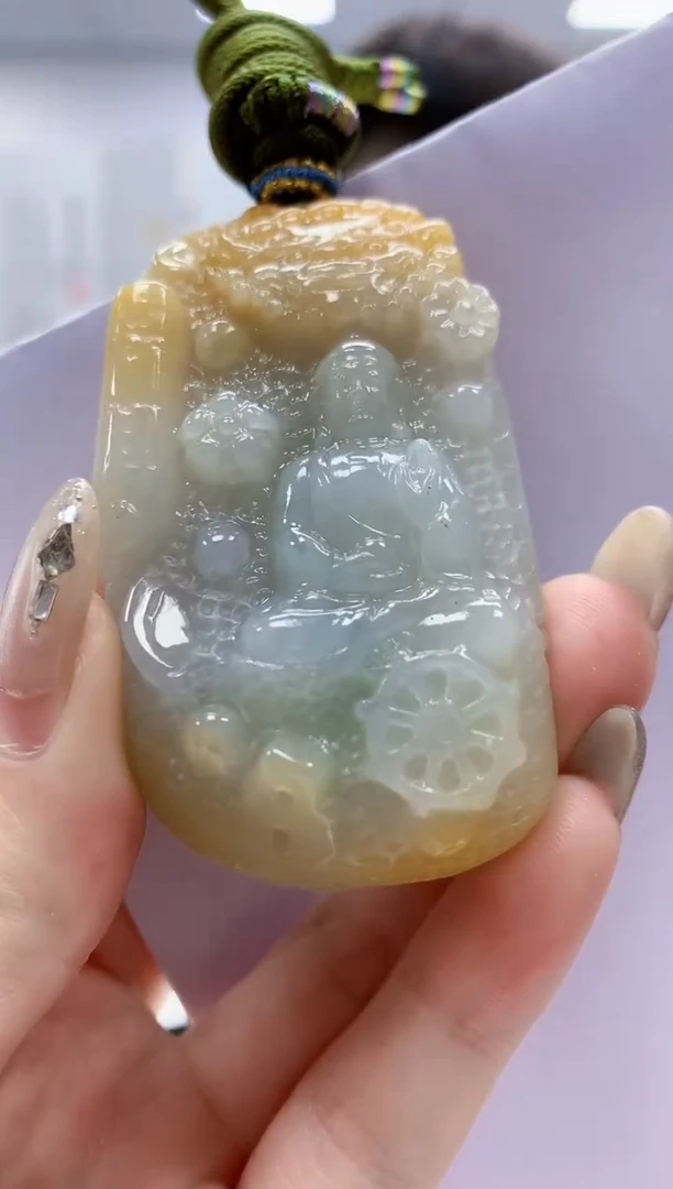 未镶嵌定制翡翠4868jw-毛货挂件8