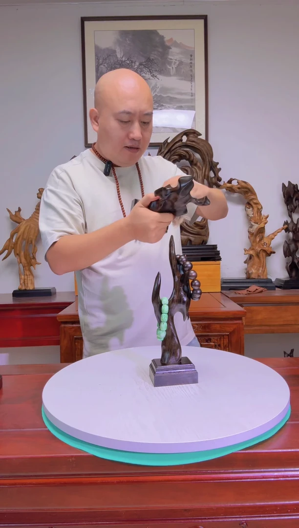 紫檀木类端景台用****0工艺品