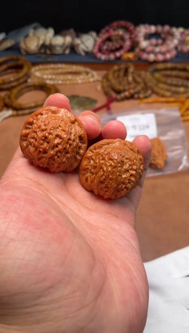 把件文玩核桃牛***肉杂件707-核桃1对