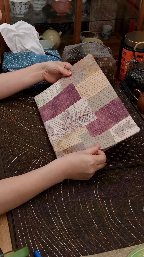 紫砂其他Cici手作刺子绣茶席-990