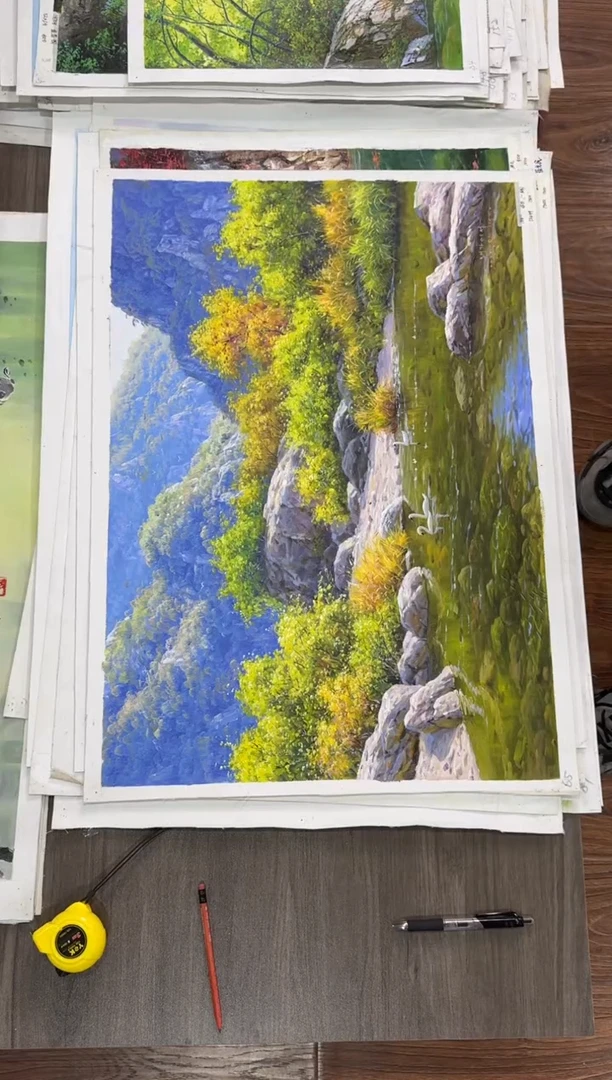 油画【100号】约50*70丨朝鲜原创纯手绘孤品油画丨顺丰包邮