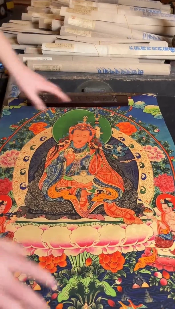 卷轴画手绘唐卡101