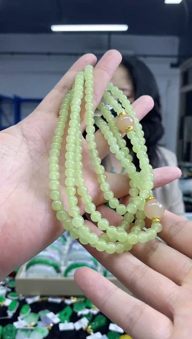 颈饰未镶嵌和田玉多样性发其一颜色微差