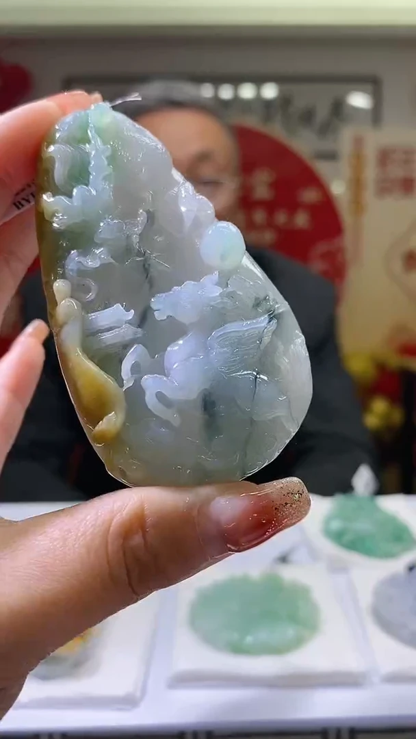 【闪购商品】定制翡翠未镶嵌18/0121/W/龙马