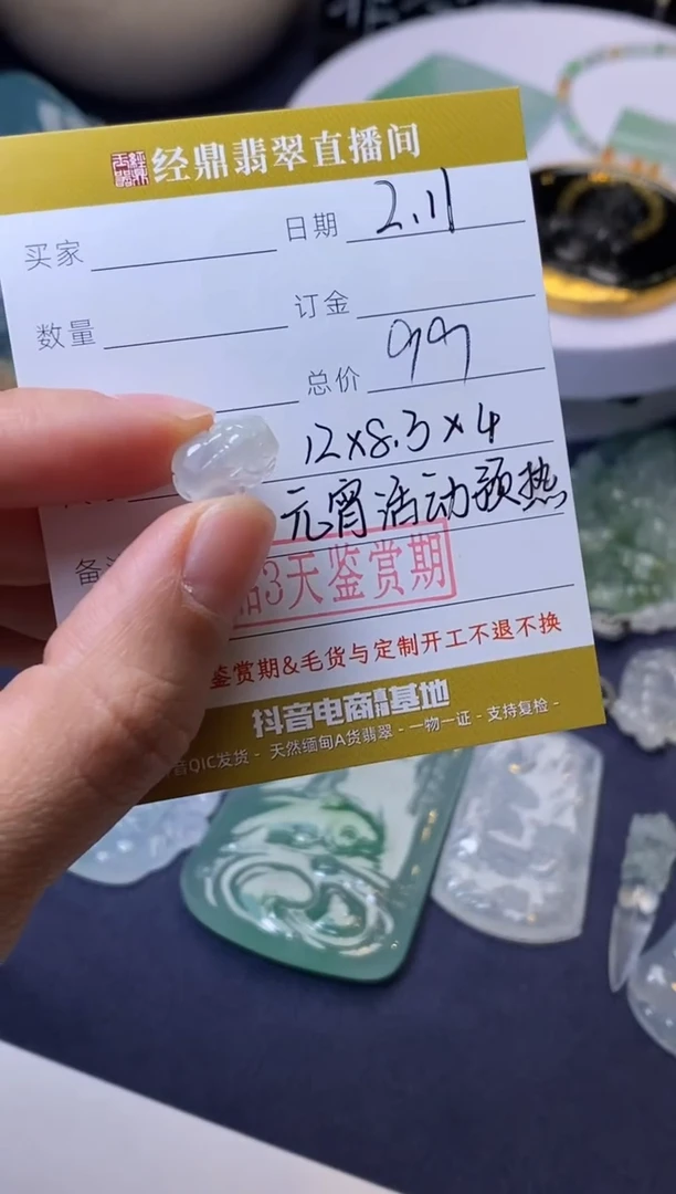 【闪购商品】定制翡翠未镶嵌挂饰