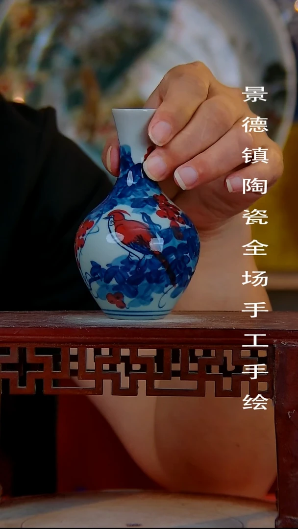 摆件景德镇陶瓷 全场手工手绘