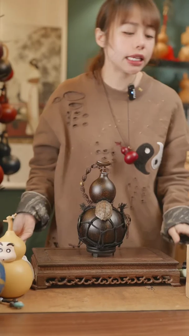 【闪购商品】248号精品天然大漆工艺防渗内胆酒葫芦~