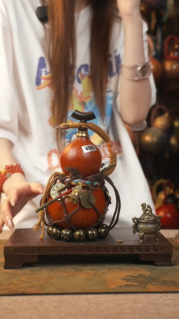 496大漆葫芦一物一拍记葫堂出品不带手串