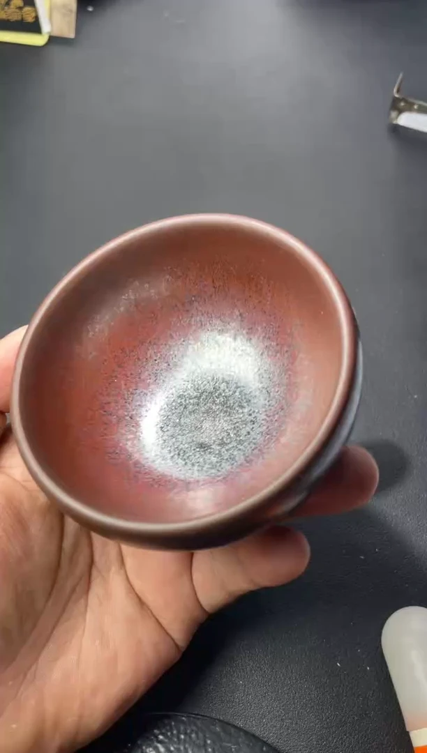 茶盏323叶紫建盏叶紫