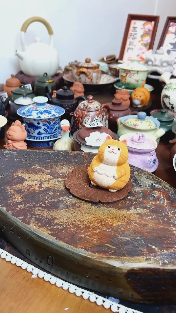 【茶瓷物语】胖猫茶宠