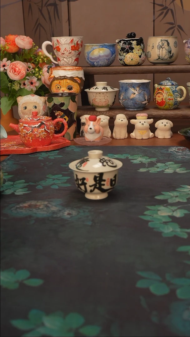 羲下兰行   如意宝宝盖碗