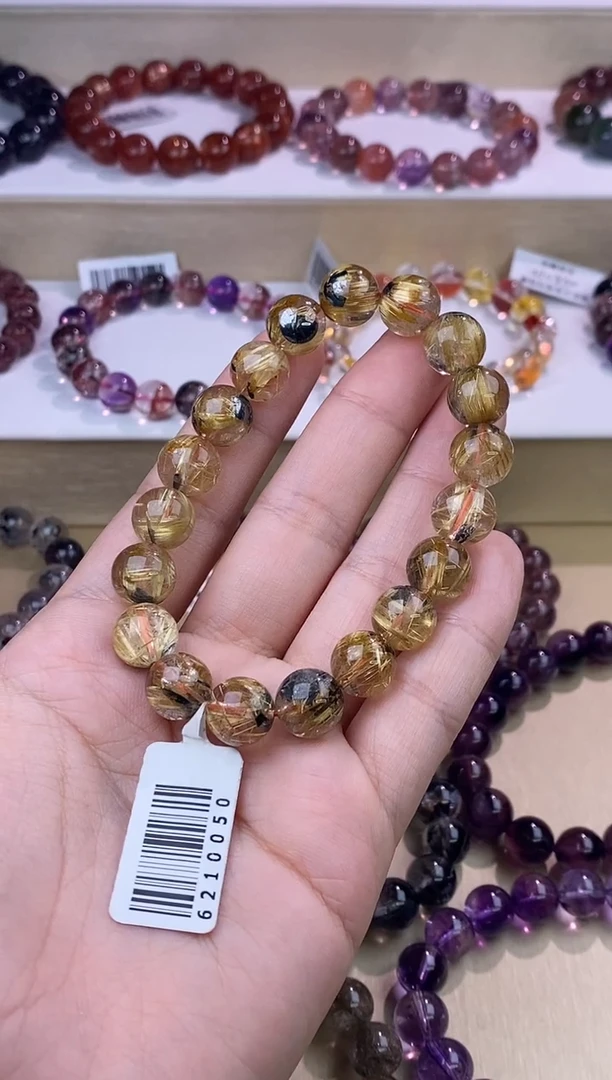 发晶手链未镶嵌钛金花10m+