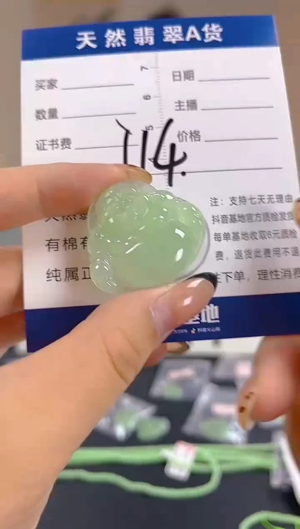 颈饰未镶嵌翡翠纯天然缅甸翡翠A货