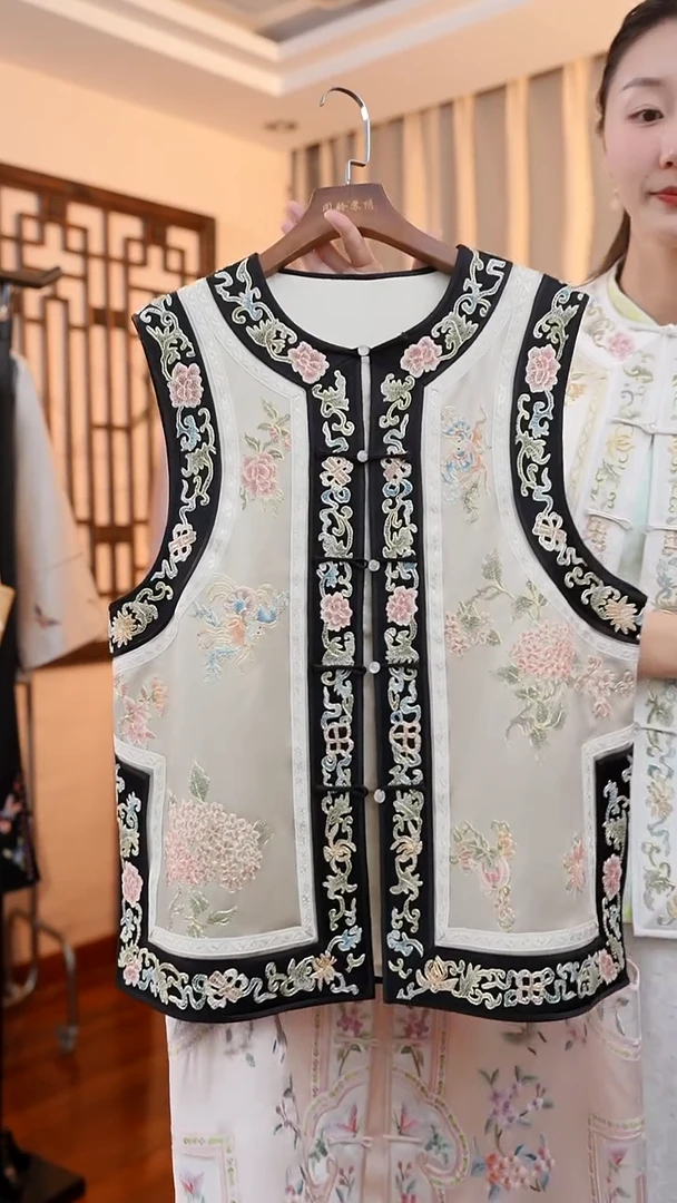 刺绣桑蚕丝非遗苏绣服饰