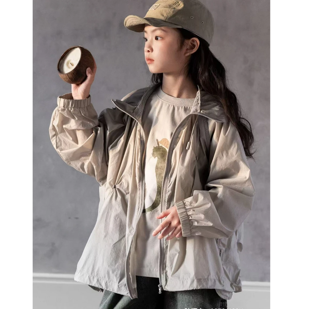 【豪宝贝】2025春夏款冰河灰轻薄防晒外套9350