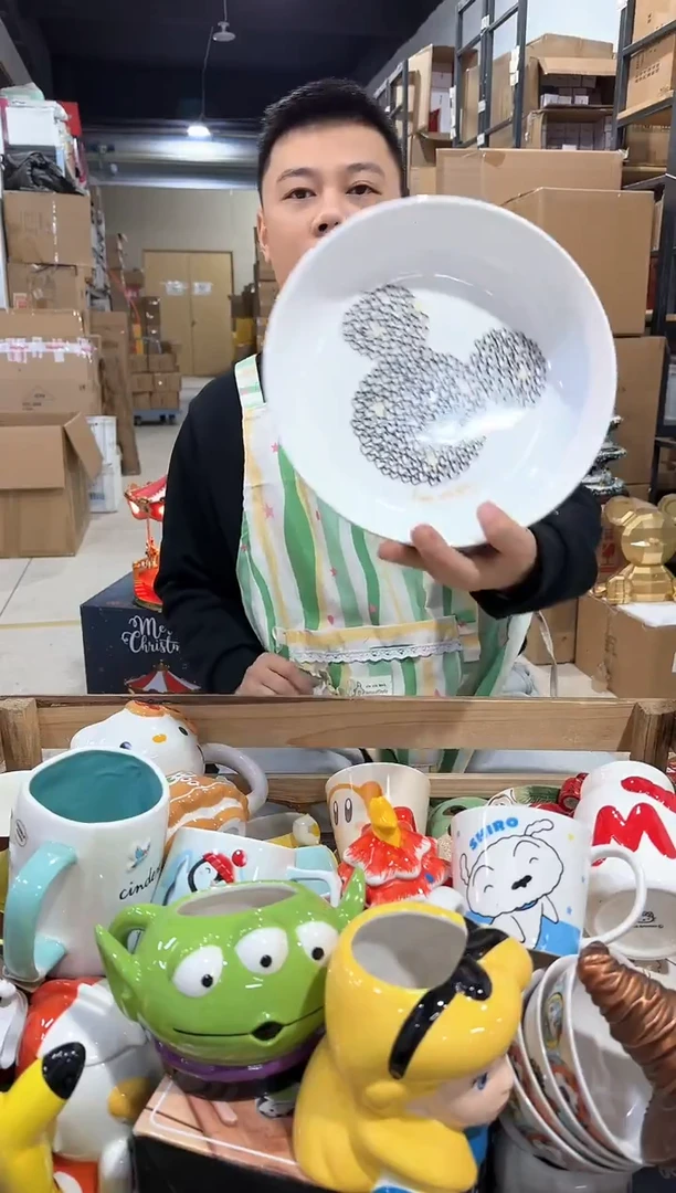 摆件黑色米奇大圆盘微瑕