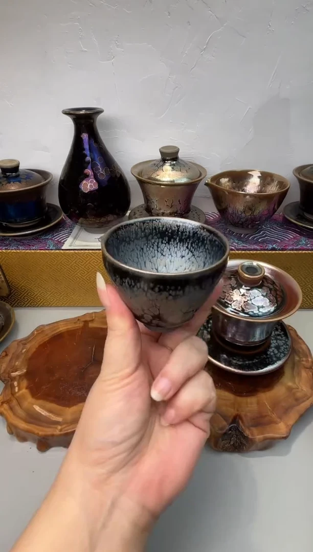 茶盏闪购前已告知瑕，付款表示已知晓--蓝羽束口盏