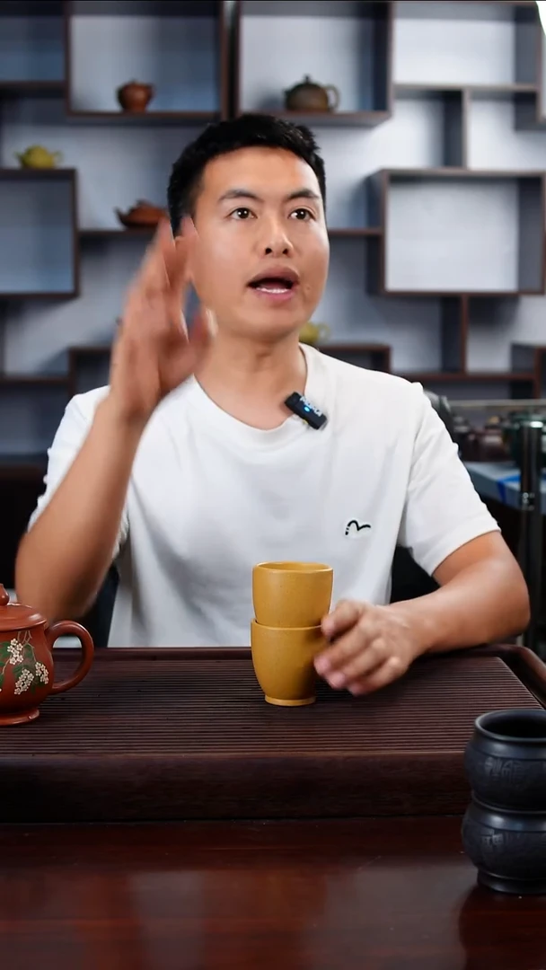 茶壶紫砂鱼子黄金段主人杯