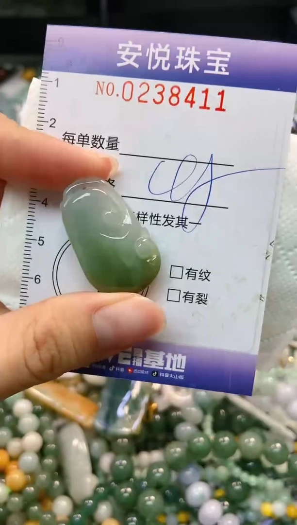 翡翠未镶嵌颈饰闪购0238411