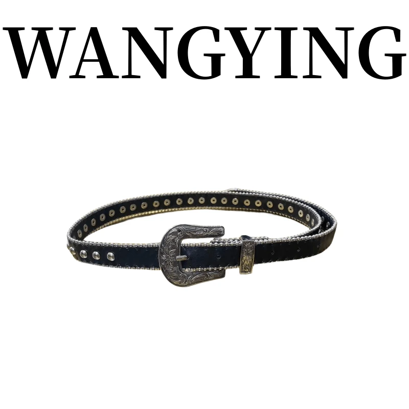 莹莹红人馆时尚气质轻奢复古潮流洋气银腰带 532T102538