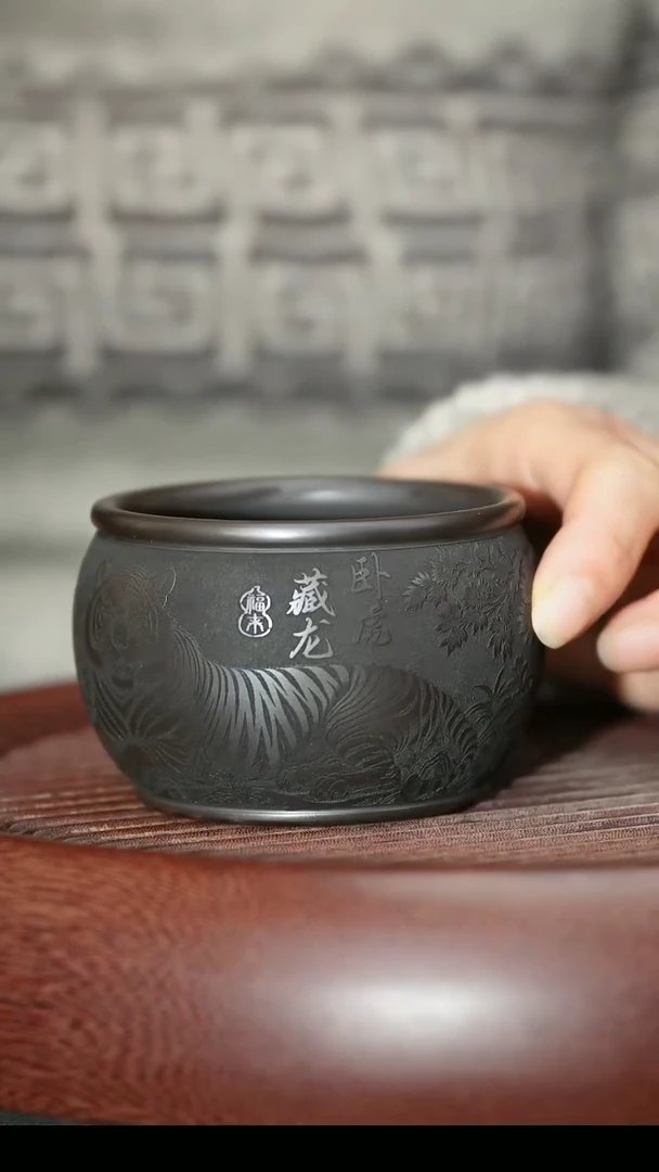 茶杯紫砂紫砂主人杯福利放漏
