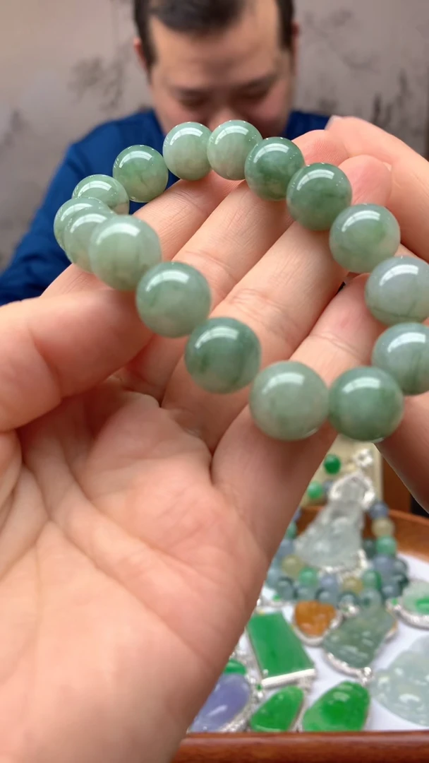 【闪购商品】翡翠手串未镶嵌75-天然翡翠