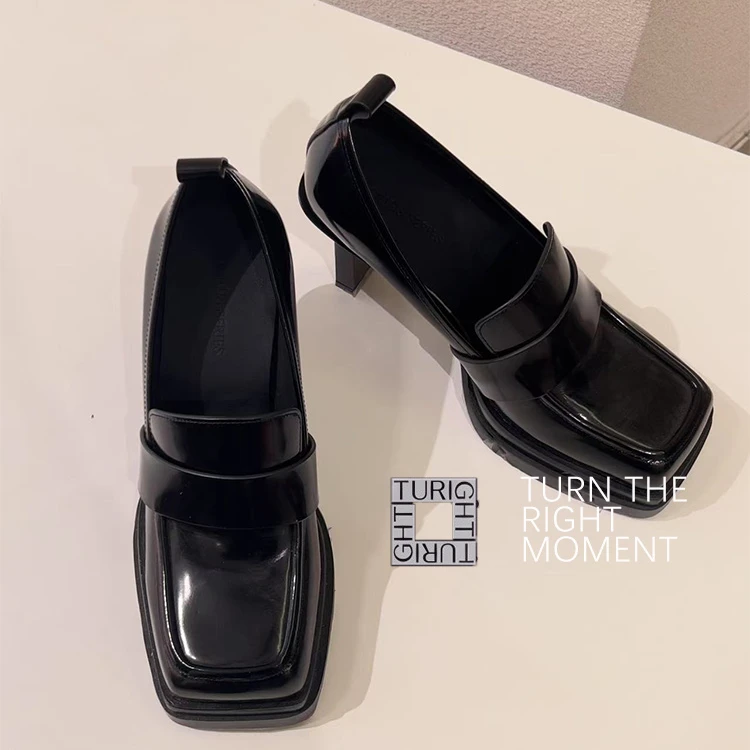 TURIGHT买手店23AW现货C PLUS SERIES设计师品牌 高跟乐福鞋