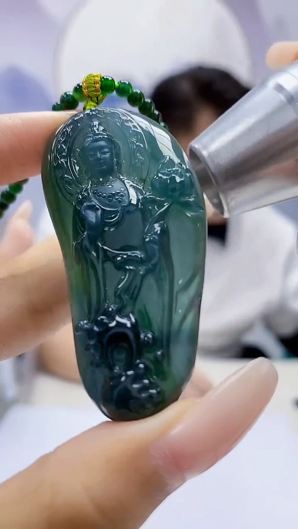 定制翡翠未镶嵌5060xx-毛货挂件169