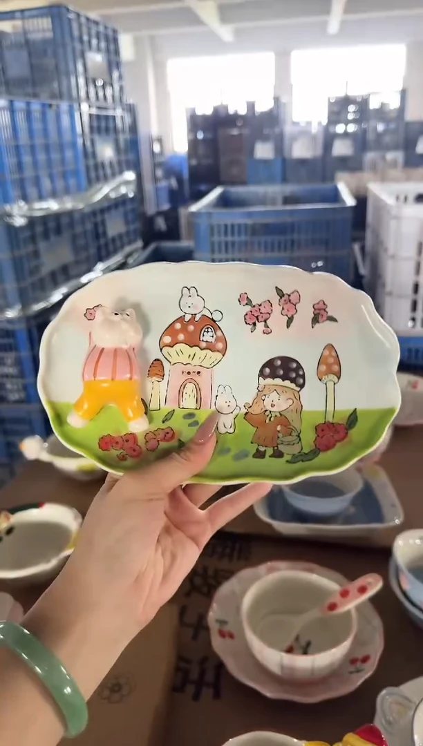 陶瓷【唯品瓷】手工手绘陶瓷直播间