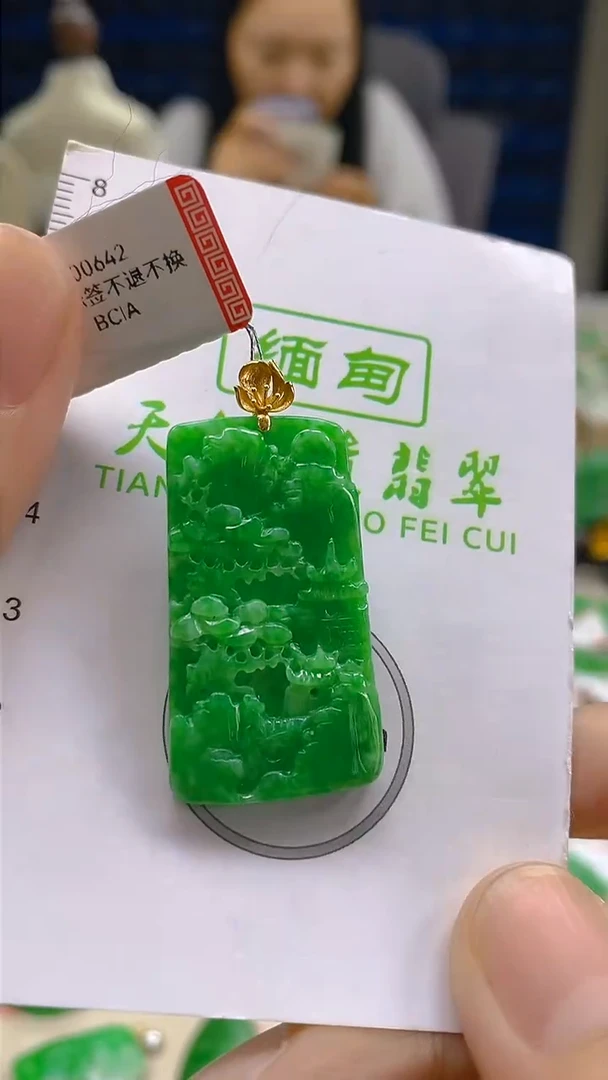 翡翠18K金镶嵌颈饰新号开播 全场乱卖
