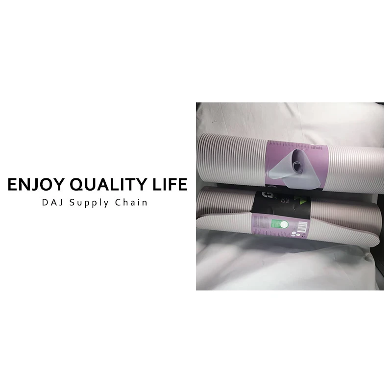 家用健身专用防滑加宽加厚隔音减震瑜伽垫（2个装/箱）