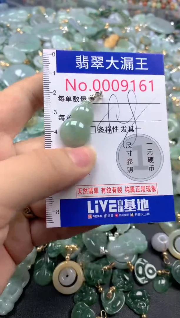 翡翠未镶嵌吊坠(不含链)9161